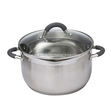 Stainless Steel Target Aluminum Stockpot with Basket